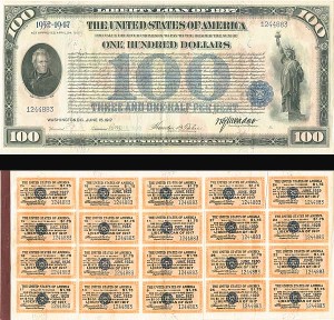 $100 Liberty Loan of 1917